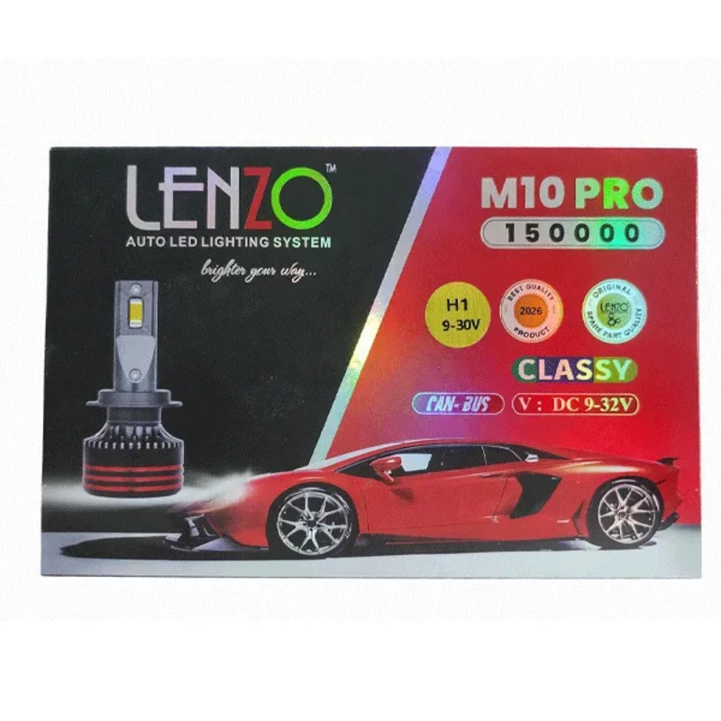 لامپ هدلایت خودرو لنزو مدل m10 pro پایه H1