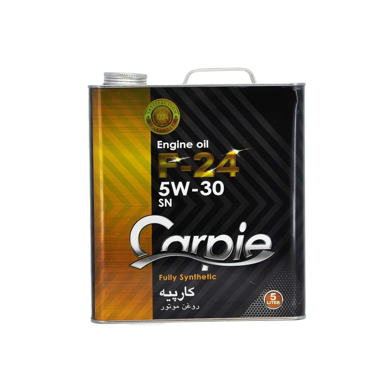 روغن موتور کارپیه کد F-24 مدل 5W30 SN حجم 5 لیتر