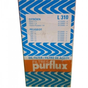 فیلتر روغن موتور پرفلکس PURFLUX مدل L310A پایه بلند مناسب پژو 206 تیپ 2