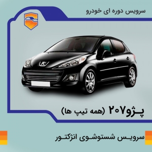 سرویس شست و شوی انژکتور پژو 207