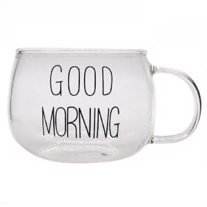 فنجان پیرکس گود مورنینگ good-morning