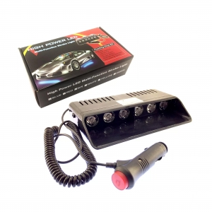 چراغ پلیسی رو داشبوردی ۶ ال ای دو رنگ