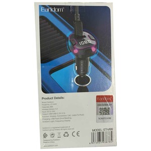 شارژر فندکی فست شارژ ماشین تایپ سی 3.1 آمپر و گیرنده بلوتوثی خودرو ارلدام ET-M99
