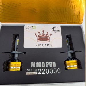هدلایت  دو رنگ سوپر لنزو مدل  M100pro پایه H4