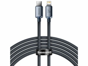 کابل تایپسی به لایتنینگ بیسوس 2 متری  Baseus CAJY000301 Crystal Shine Series Fast Charging Data Cable Type-C to iP 20W