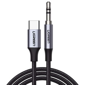 کابل تبدیل تایپسی به جک 3.5 میلیمتری یک متری یوگرین ugreen CM450 20192 با تراشه DAC حرفهای