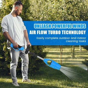 جت فن دمنده و مکنده دسته‌دار تاشو شارژی قابل حمل با باتری یدک