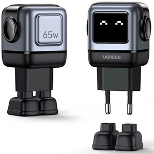 بهترین خرید شارژر دیواری یو اس بی و تایپ‌سی 65 وات گرین
