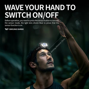 بهترین هدلایت 2000 میلی‌آمپر‌ساعت اسمایلینگ شارک TD0189  ظرفیت باتری براساس اطلاعات جعبه چک شود