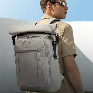 قیمت کوله پشتی خاکستری لپ تاپ 15.6 اینچ با ظرفیت بزرگ 25 لیتر بنج