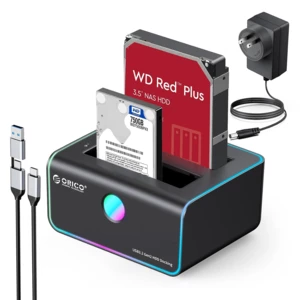 داک هارد 2.5 اینچ و 3.5 اینچ 2 سینی Type-C اوریکو ORICO 8828C3-C