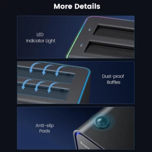 فروش داک هارد 2.5 اینچ و 3.5 اینچ 2 سینی Type-C اوریکو