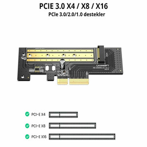 کارت تبدیل PCIe 3.0 x4 به M.2 NVMe یوگرین CM302