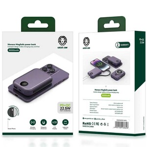 پاوربانک 10000 وایرلس 15 وات، تایپ‌سی و یو اس بی گرین‌لاین