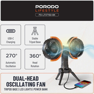 قیمت پنکه قابل حمل شارژی پورودو