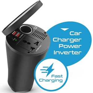 اینورتر و شارژر فندکی جالیوانی ماشین 150 وات