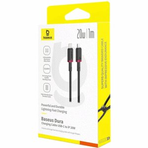 قیمت کابل شارژ سریع یو‌اس‌بی به لایتنینگ 20 وات یک متری بیسوس