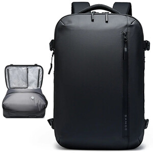 کوله پشتی لپ تاپ 15.6 اینچ مسافرتی ضد آب بنج BANGE BG-7876-1 طرح چمدان با دریچه وکیوم