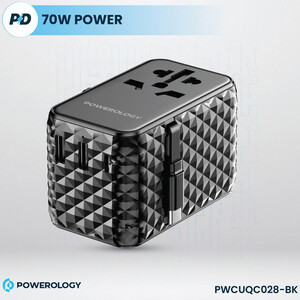 بهترین تبدیل پریز برق چندکاره 2500 وات و شارژر دیواری فست تایپ سی و یو اس بی پاورولوژی