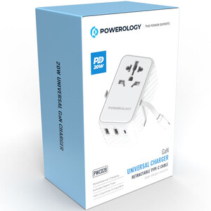 شارژر دیواری چندکاره 2500 وات و شارژر دیواری فست تایپ سی و یو اس بی پاورولوژی با کیفیت