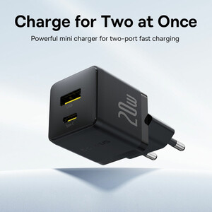 شارژر دیواری تایپ سی و یو اس بی بیسوس