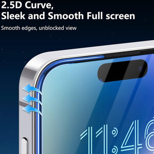 خرید محافظ صفحه نمایش حریم خصوصی آیفون 14 پرو مکس، آیفون 15 پلاس، آیفون 16 پلاس جویروم