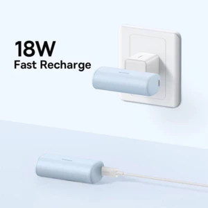 خرید پاوربانک کپسولی 5000 میلی آمپر 20 وات تایپ سی بیسوس