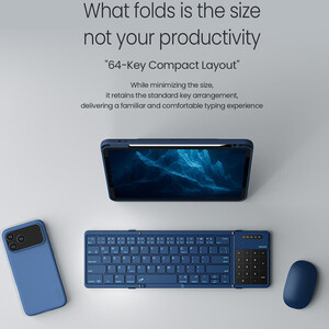 قیمت کیبورد بی‌سیم تاشو نیلکین