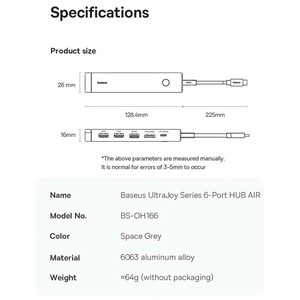 هاب تایپ‌سی 6 پورت بیسوس