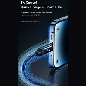 کابل شارژ و انتقال داده فست یو اس بی به لایتنینگ 3 آمپر 1.2 متری مک‌دودو
