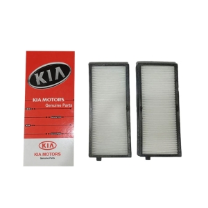 فیلتر کابین مدل 1500 مناسب خودرو کیا ریو، کوییک و تیبا بسته 2 عددی