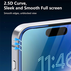 خرید گلس شفاف آیفون 16 پلاس، 15 پلاس و 14 پرومکس جویروم