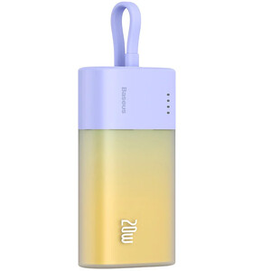 بهترین پاوربانک 5200 میلی‌آمپر ساعت تایپ سی با کابل لایتنینگ بیسوس