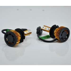 هدلایت لنزو مدل L40 پایه H7 نارنجی بسته دو عددی