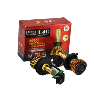 هدلایت لنزو مدل L40 پایه H4 نارنجی (بسته دو عددی)