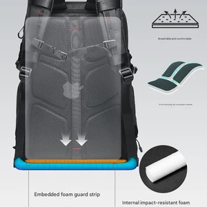 کوله‌پشتی لپ‌تاپ 15.6 اینچ و آیپد 13 اینچ ضدآب 37 لیتری بنج مخصوص حمل دوربین