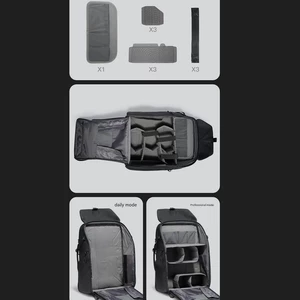 کوله‌پشتی لپ‌تاپ 15.6 اینچ و آیپد 13 اینچ ضدآب 37 لیتری بنج مخصوص حمل دوربین