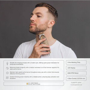 فروش ماشین اصلاح شارژی جنتلمن گرین لاین