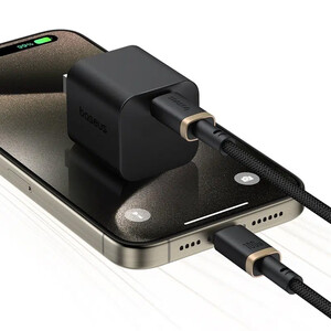 کابل تایپ سی به تایپ سی باسئوس100 وات 2 متری