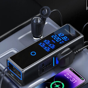 خرید اینورتر فندکی 300 وات پاورولوژی