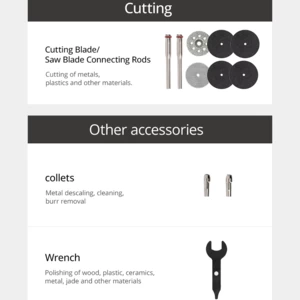 کیت ابزار چند منظوره قلم حکاکی و سنگ زنی برقی آتومن