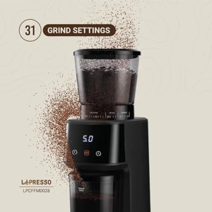 بهترین آسیاب قهوه لپرسو دیجیتالی تایمر دار