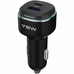 شارژر فندکی فست شارژ ماشین پاورولوژی Powerology مدل PCCSR024BKOG