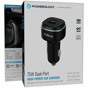 شارژر فندکی فست شارژ ماشین پاورولوژی