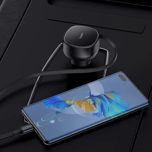 Baseus Enjoyment Pro Car Charger با کابل جمع‌شونده