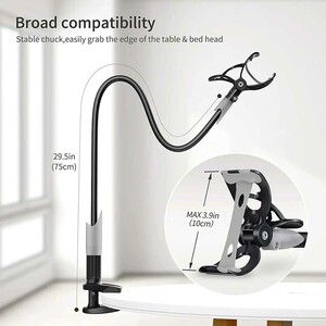 هولدر گوشی بازو بلند لبه تخت و میز سایجی