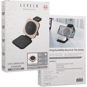 هولدر شارژر وایرلس مگ‌سیف گوشی، ایرپاد و ساعت هوشمند لِوِلو