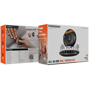 ست ناخن گیر و سوهان شارژی پورودو