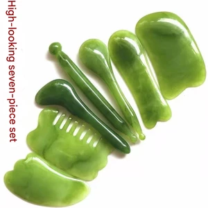 خرید ست ابزار ماساژ گواشا 7 تکه جوانسازی پوست صورت و بدن