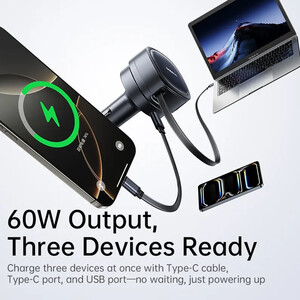 شارژر فندکی فست شارژ  بیسوس